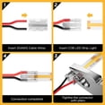 thumbnail image 3 of Conectores para Tiras LED (Paquete de 20) para Tiras LED COB/SMD 2835/3528 de 8 mm y 2 Pines. Rectos, de Esquina, de Tira A Tira y de Tira A Cable., 3 of 8