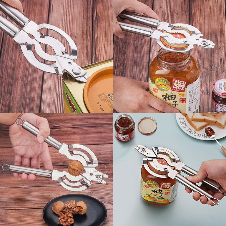 Jar Opener Easy Grip Wrench 4 in 1 Handy Save Strength Can Beer