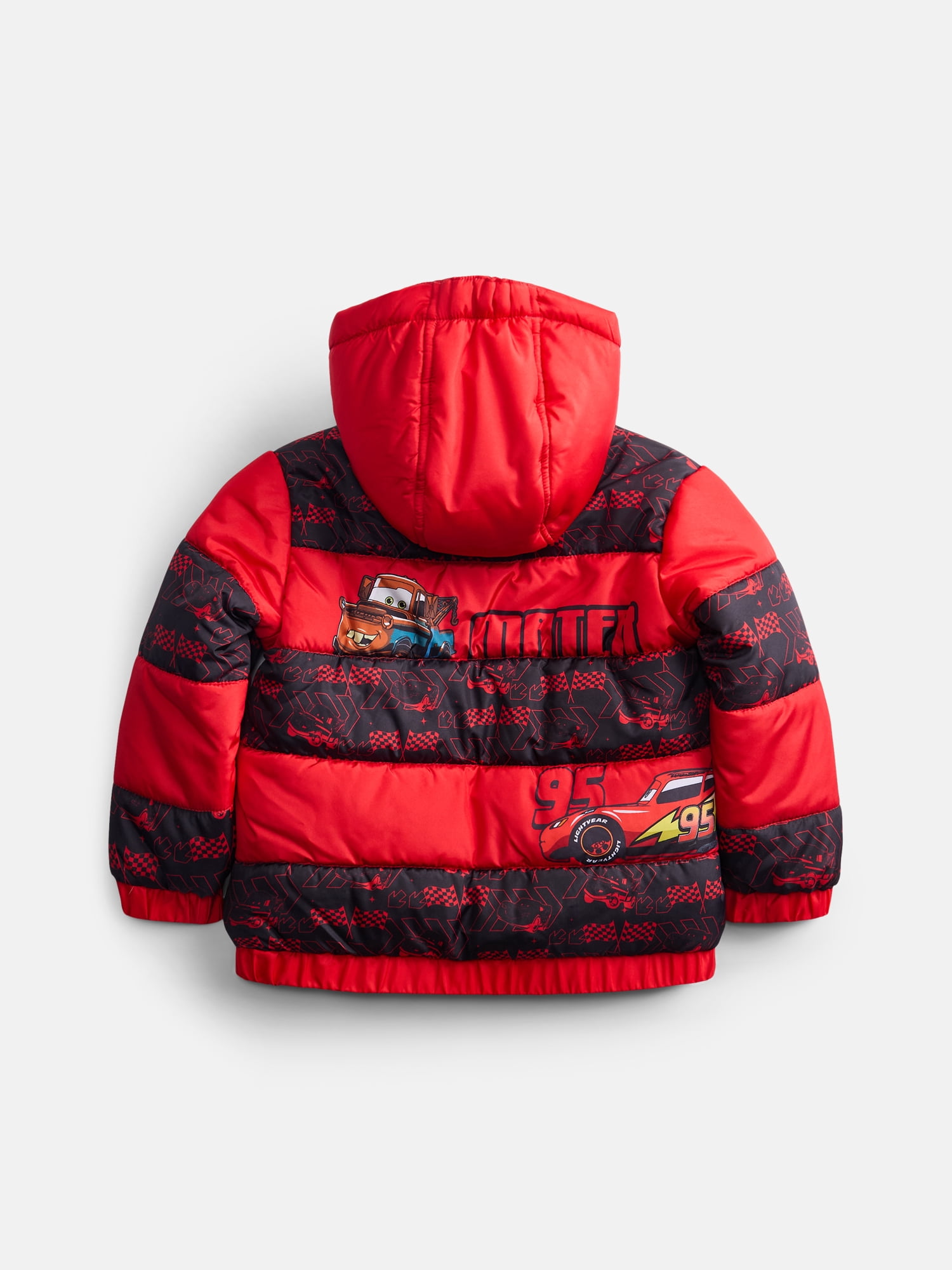 Cars Toddler Boys Heavyweight Puffer Jacket, Sizes 2T-5T