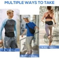 thumbnail image 4 of Scifil Crossbody Fanny Pack for Men Women, Large Waist Bag Hip Pack with Water Bottle Holder for Running Traveling Hiking, Adjustable Belt Strap, Black, 4 of 7