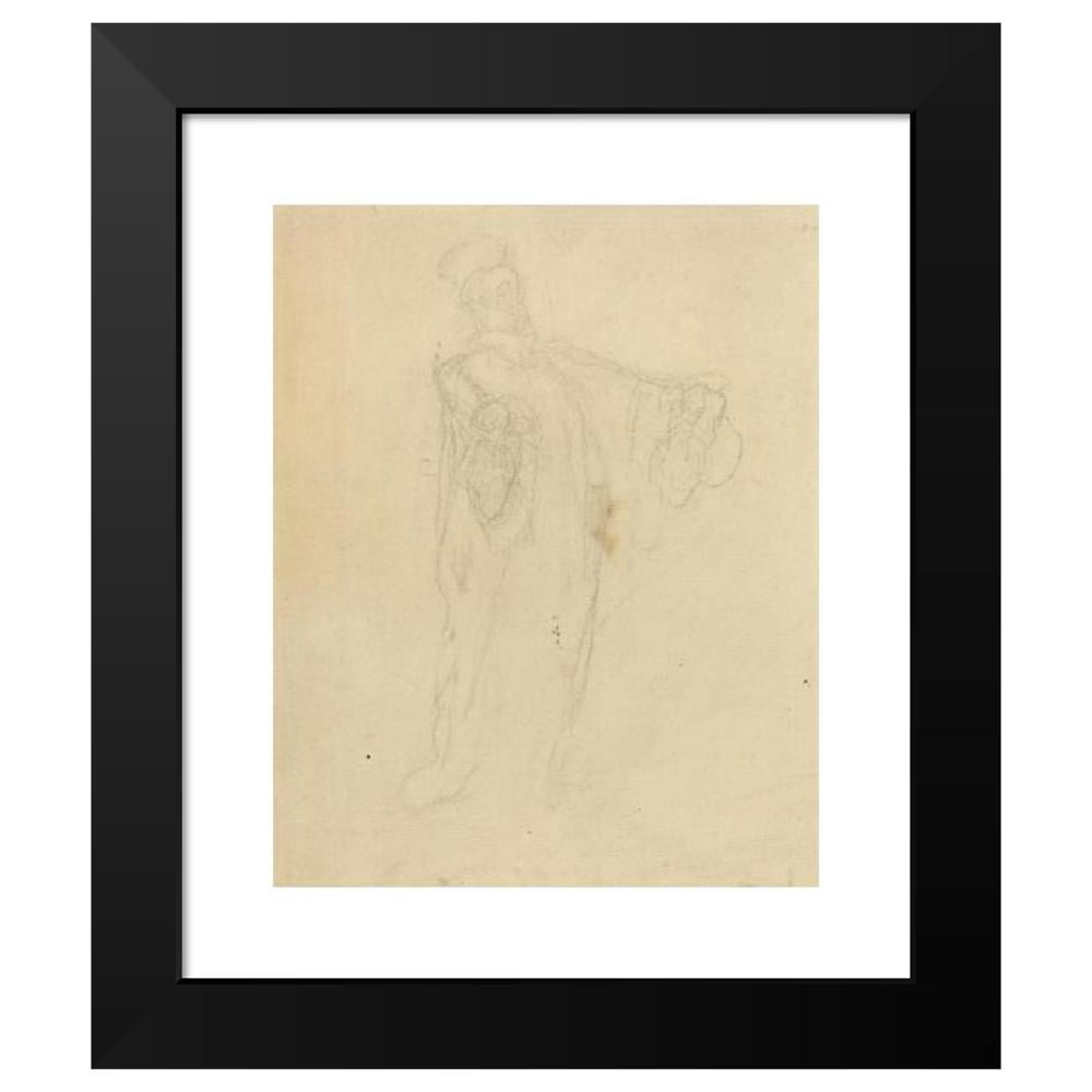 Honoré Daumier 12x14 Black Modern Framed Museum Art Print Titled - Lawyer