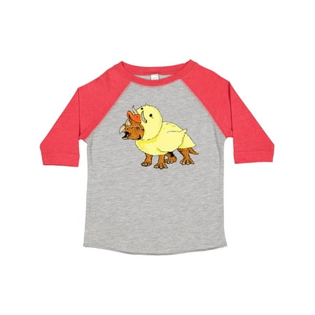 

Inktastic Easter Duck Triceratops Gift Toddler Boy or Toddler Girl T-Shirt