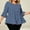 A05-Navy, variant on Oversized Womens Blouses Fall Polka Dot 3/4 Sleeve Casual Womens Tops Plus Size Loose Fit V Neck Flared Sleeve Tops