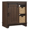 Image 1 of 8 for Twin Star Home 30" Sliding Barn Door Single Bathroom Vanity with Woven Baskets