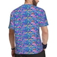 thumbnail image 2 of Rocae Colorful Mushrooms for Men's Mesh Quick-Dry Short Sleeve Workout T-Shirt,Mens Crew Neck Tee Lightweight Soft Classic T Shirts 4X-Large, 2 of 9