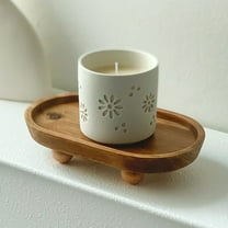 LABELEPH Wooden Tray for Aromatherapy Light Brown 1Pcs 7.8x4.6x1.7In