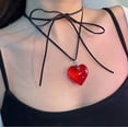 thumbnail image 2 of Collar con colgante de cera ajustable con cadena de clavícula y personalidad de chica sexy con sentido del amor simple de alta gama de Europa y Estados Unidos, 2 of 6