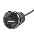 thumbnail image 2 of Recessed Desk Power Grommet With USB  Type,C Ports, Convenient Office  Conference Table Solution, 2 of 6