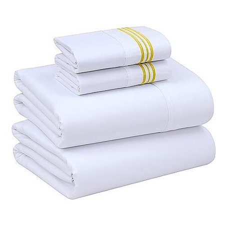 1800 Series Bed Sheet Set 4 Piece Luxury Ultra Soft Deep Pocket Hotel Sheets Set