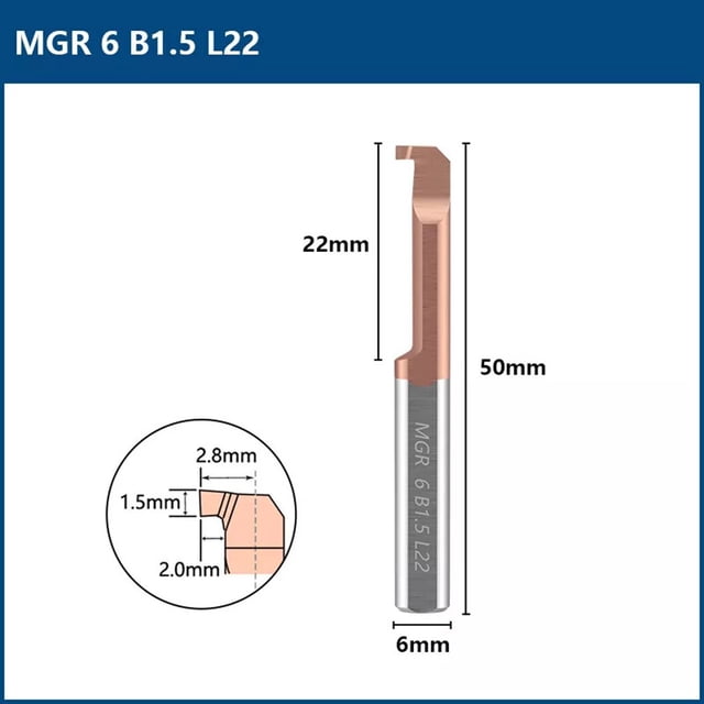 Bgsha MGR Integral Internal Boring Cutter Tools CNC Carbide Micro Boring Cutter Groove