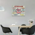 thumbnail image 4 of Hair Salon Wall Art Teamwork Pictures Wall Decor Rustic Hair Stylist Salon Canvas Decor Prints Painting Framed Artwork for Office Barbershop Makeup Room Ready to Hang 12"x16", 4 of 6