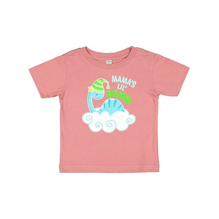 

Inktastic Mama s Lil Dino with Cute Blue Baby Dinosaur Gift Baby Boy or Baby Girl T-Shirt
