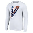 thumbnail image 2 of Men's Starter  White Chicago Bears Color Scratch Long Sleeve T-Shirt, 2 of 3