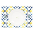 thumbnail image 2 of Bohomia Blue and Yellow 4 PCs Placemats Set Linen Non-Slip Table Mat Rectangular Washable for Dining Kitchen Party 12"x18", 2 of 8