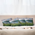 thumbnail image 3 of Ambesonne Mountain Throw Pillow Cover 4 Pack, Sunny Summer Morning, 16", Multicolor, 3 of 6