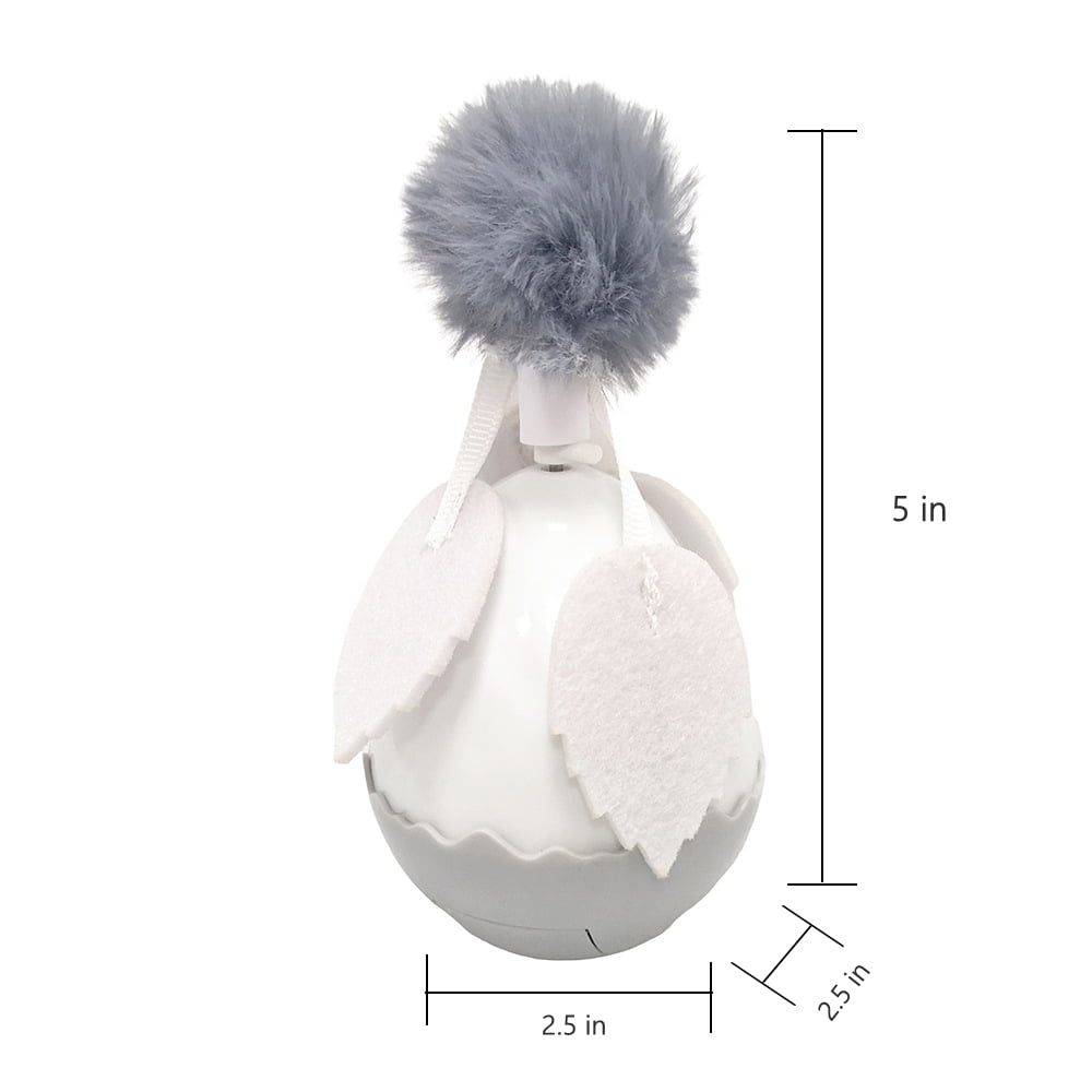 EIMELI Cat Automatic Rotation Tumbler Toys With Tassel Fuzz Ball Feather Tease Cat Stick Kitten Dangler Rod Interactive Toys In Pet