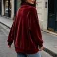 thumbnail image 5 of Azrian Women’s Turtleneck Pullover Top,Loose Fit Long Sleeve Sweatshirt Sizes S-2XL, 5 of 6