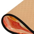 thumbnail image 3 of Long Floor Mat Hallway Carpet 72x24 Inch Area Carpet Non-slip Entrance Carpet Washable Door Mat Kitchen Bedroom Living Room Cartoon Orange Roses, 3 of 7