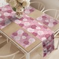 thumbnail image 2 of Ambesonne Rose Flowers Table Runner & Placemats, Romantic Petal Motif, Placemat 4 pcs + Runner 14"x72", Dried Rose Pale Rose, 2 of 2