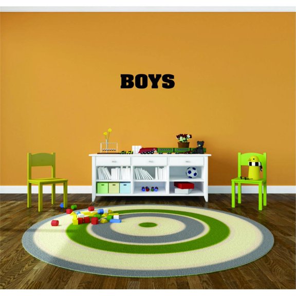 Decal - Peel & Stick Wall Sticker Boys Kids Teen Bedroom Playroom SignHome Decor Picture Art 6 x 24 Inches