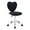 Black Boucle, variant on Impressions Vanity Heart 360 Degree Swivel Vanity Chair with Adjustable Seat Height (Cool Gray)