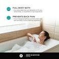 thumbnail image 4 of Fine Fixtures Drop-In Soaking Bathtub, Reinforced Acrylic/Fiberglass. White, 4 of 11