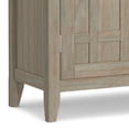 thumbnail image 6 of Simpli Home Bedford 54 inch Wide Solid Wood Transitional Sideboard Buffet and Wine Rack in Distressed Grey, 6 of 13