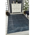 thumbnail image 2 of Gujarat Navy Framed Polyester Area Rugs for Living Room Washable Rugs Boho Moroccan Area Rug Soft Geometric Bohemian Carpet Distressed Indoor Rug for Bedroom Dining Room Office Nonslip Rug, 2 of 9