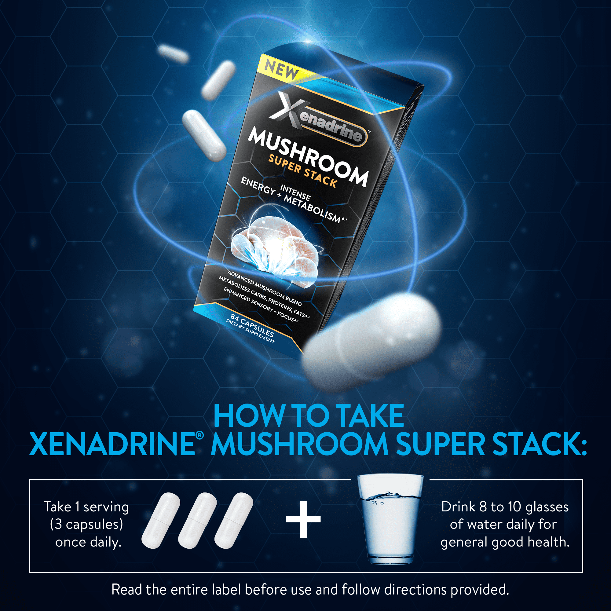 mushroom　0120 Multi Mushroom + Adaptogen Supplement - Chaga, Reishi