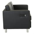 thumbnail image 3 of Office Star Products Atlantic Loveseat with Dual Charging Station in Dillon Black Fabric K/D, 3 of 4