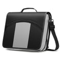 thumbnail image 1 of MoKo Zipper Binder, 3-Inch 3 Rings Binder with Zipper, 600 Sheet Capacity Multi-Pocket School Bag Organizer, Handle and Shoulder Strap Included, Blac, 1 of 7