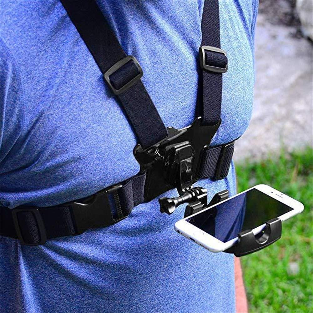 Phone Clip Mobile Phone Chest Mount Harness Strap Holder Phone Selfie Chest Hanging Chest Strap
