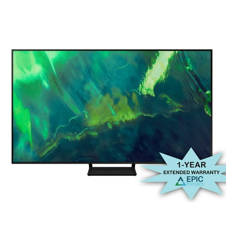 Samsung QN65Q70AA 65" Class UHD High Dynamic Range QLED 4K Smart TV with an Additional 1 Year Coverage by Epic Protect (2021)