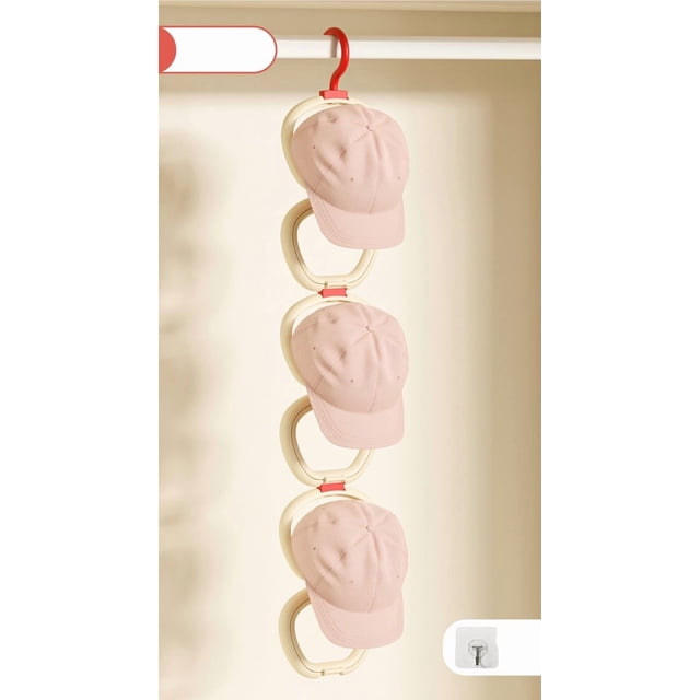 Gancho con clip for almacenamiento de sombreros: organice sus clips for sombreros de manera eficiente
