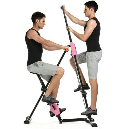 Home Gym Maxi Exercise Climber Step 2 In 1 Vertical Climber Folding Climbing Machine Training Legs Arms Abs Calf,350lbs Capacity (US