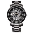 thumbnail image 2 of ALPS Men's Watches Mechanical Watches for Man Hand-Winding Skeleton Classic Business Fashion Stainless Steel Waterproof Wristwatch Gift for Man, 2 of 9