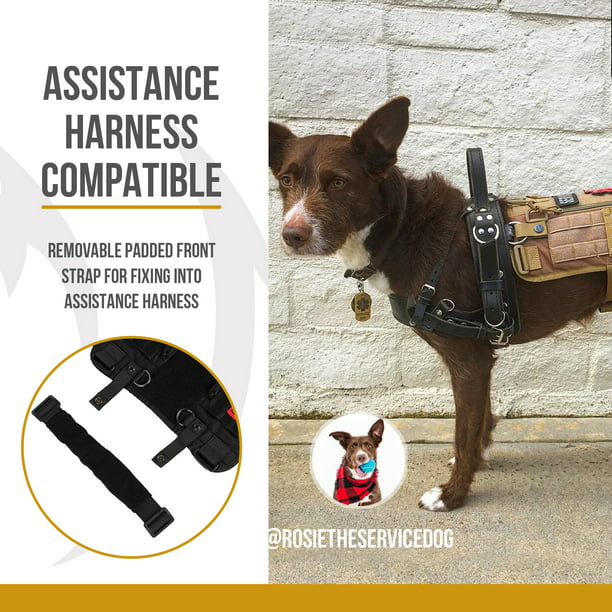 To Nine Dexterity moth OneTigris Dog Harness,Tactical Dog Vest- Removable Neck Strap Compatible  with Assistance Harness & Handle - Walmart.com