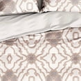 thumbnail image 2 of Comforter sets 3-pieces Queen size Maze pattern,Camel color, 2 of 5