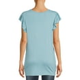 thumbnail image 3 of Time And Tru Women's Maternity Knot Front T-Shirt, 3 of 6
