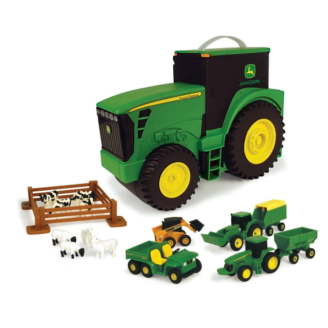 Set de Juguetes John Deere con Estuche de Transporte - 18 Juguetes de Granja para +3 años