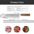 thumbnail image 6 of Kitchen Knife Hammered Chef Knife Japanese Santoku Cleaver Cutter for Cutting and Slicing Meat and Vegetables, 6 of 7