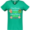 thumbnail image 3 of Inktastic Christmas Cookies Make Everything Better Women's V-Neck T-Shirt, 3 of 5
