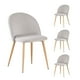 thumbnail image 1 of Set 4 Sillas de Comedor Top Living Modernas de Terciopelo Gris, 1 of 9
