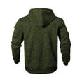 thumbnail image 4 of GuangCheng Mens Fleece Coats Drawstring Full Zippered Soft Hooded Jackets with Pockets, 4 of 8