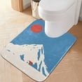 thumbnail image 2 of Yayeee Bath Rug for Bathroom Floor Non Slip Rectangle Fluffy Soft Absorbent Mat, 16"x24", Snow Mountain, 2 of 7
