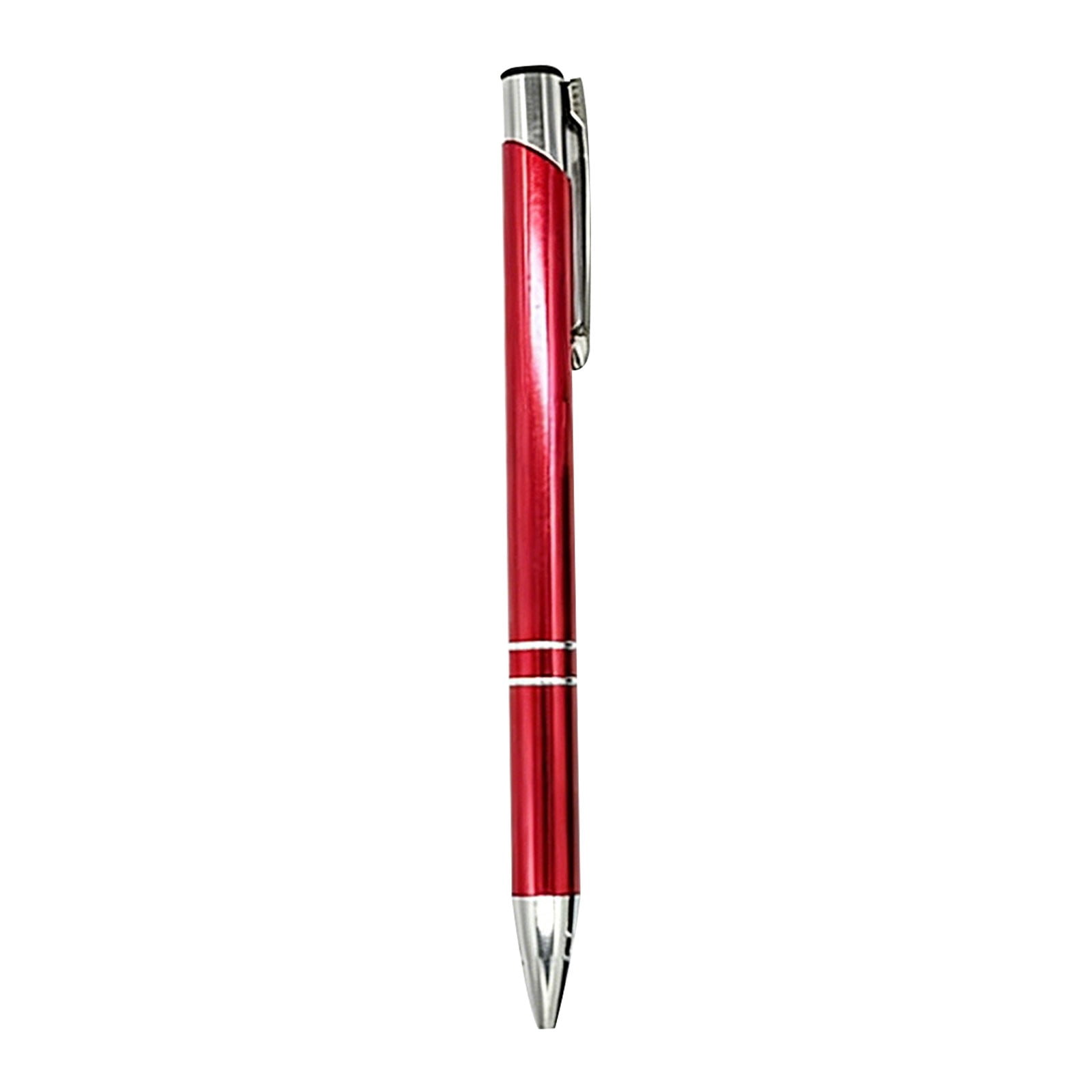 WUXIAB Executive Metal Click Pen,Refillable Ballpoint Pen With Sleek Metal Barrel,Corporate Gift Pen,Metal Ballpoint Pen,Retractable Click Pen with Metal Barrel,Promotional Pen for Business & Events