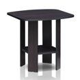 thumbnail image 3 of Furinno Simple Design End Table, Dark Walnut, 3 of 4