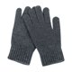 thumbnail image 2 of Guantes de invierno de punto de medio dedo unisex de color sólido con tapa y dedos cálidos para mujer, manoplas de poliéster, 2 of 3