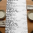 thumbnail image 5 of Table Runners 72 Inches Long Dress Scarves, Spring Gray Eucalyptus Farmhouse Kitchen Table Runner, Coffee Tablerunners, Summer Botanical Leaf Country 14x72 Inch, 5 of 9