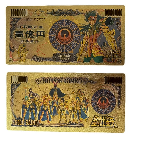 Billete Conmemorativo Anime Saint Seiya Camus de Acuario